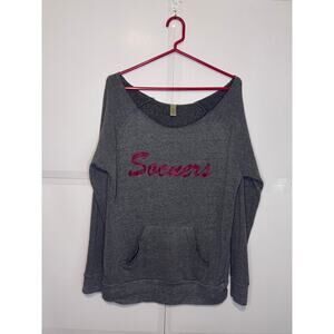 Alternative Earth Off the Shoulder Sooners Sweatshirt Sz XL